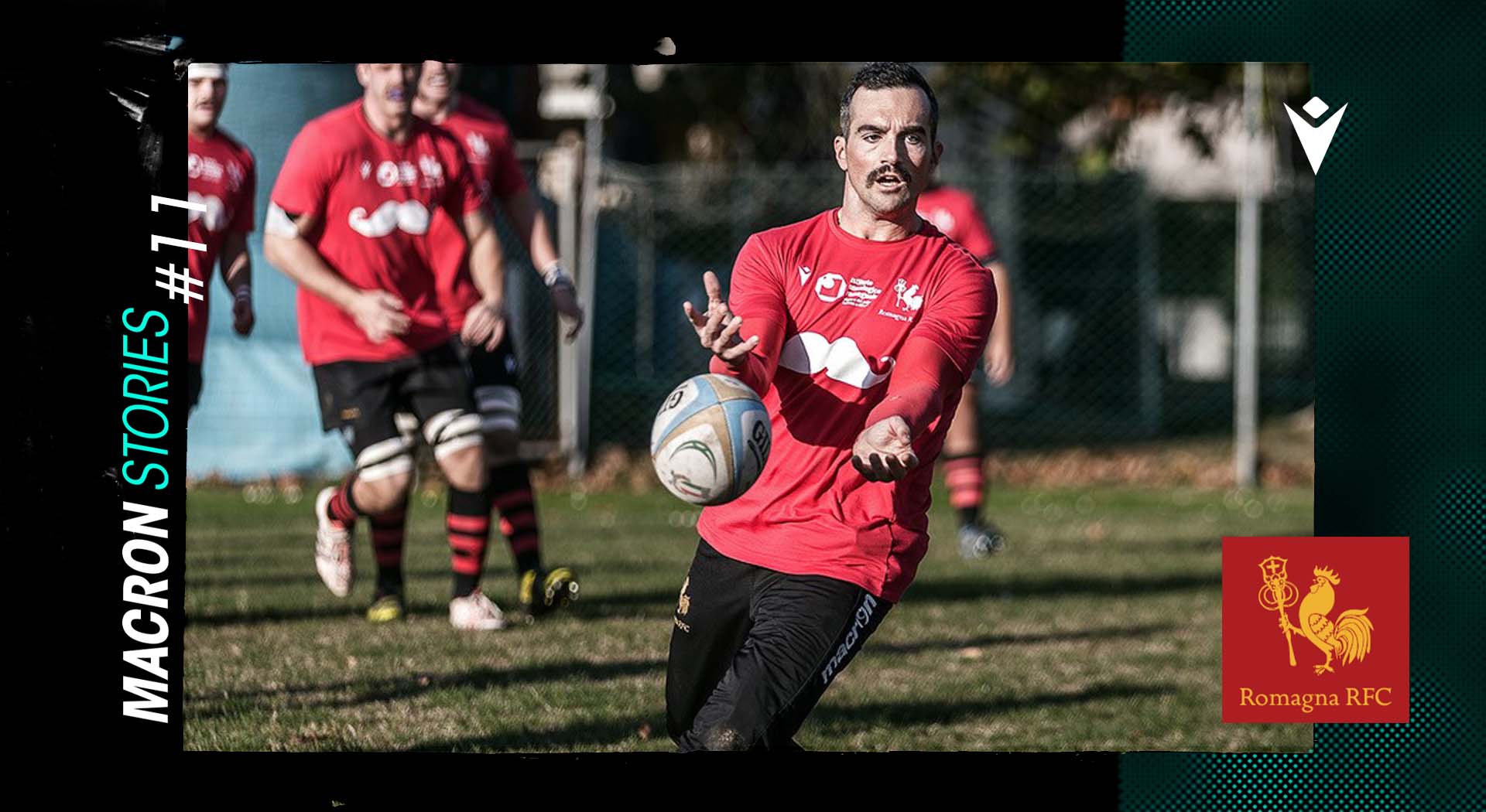 Romagna RFC wears moustaches to become heroes with ‘Movember Romagnolo’